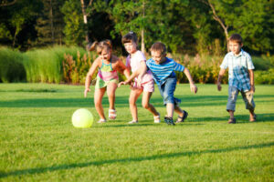 hyperactive children playing sports